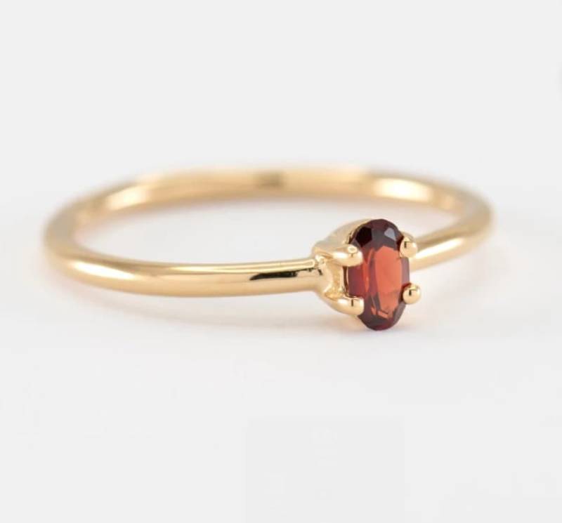 Granat Ring-Rot Ring-Silber Ring-Vintage Ring-Granat Ring-Januar Birthstone-Granat Ehering-Gift Her von AhmedJewels
