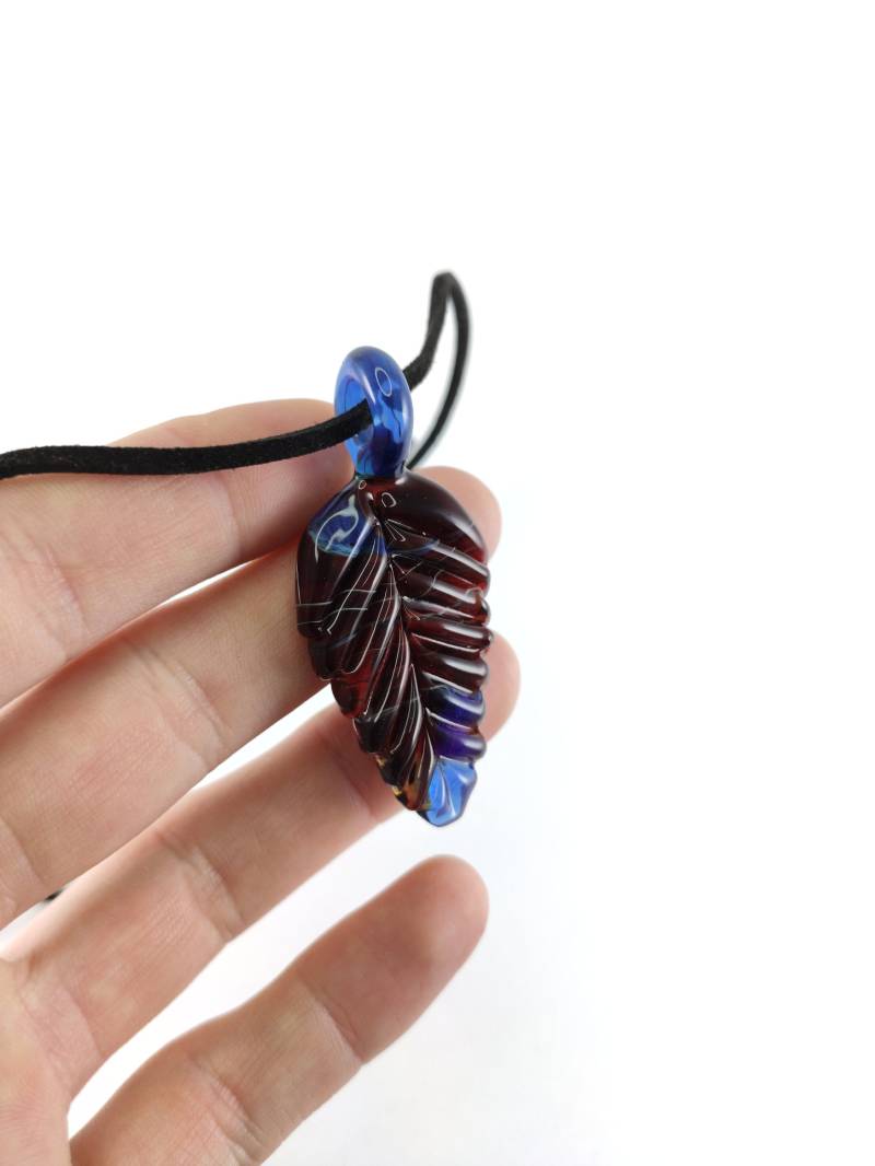 Glas Anhänger in Blatt Form/Handgemacht Glas Anhänger in Blatt Form/Handgemacht von AhoiGlas