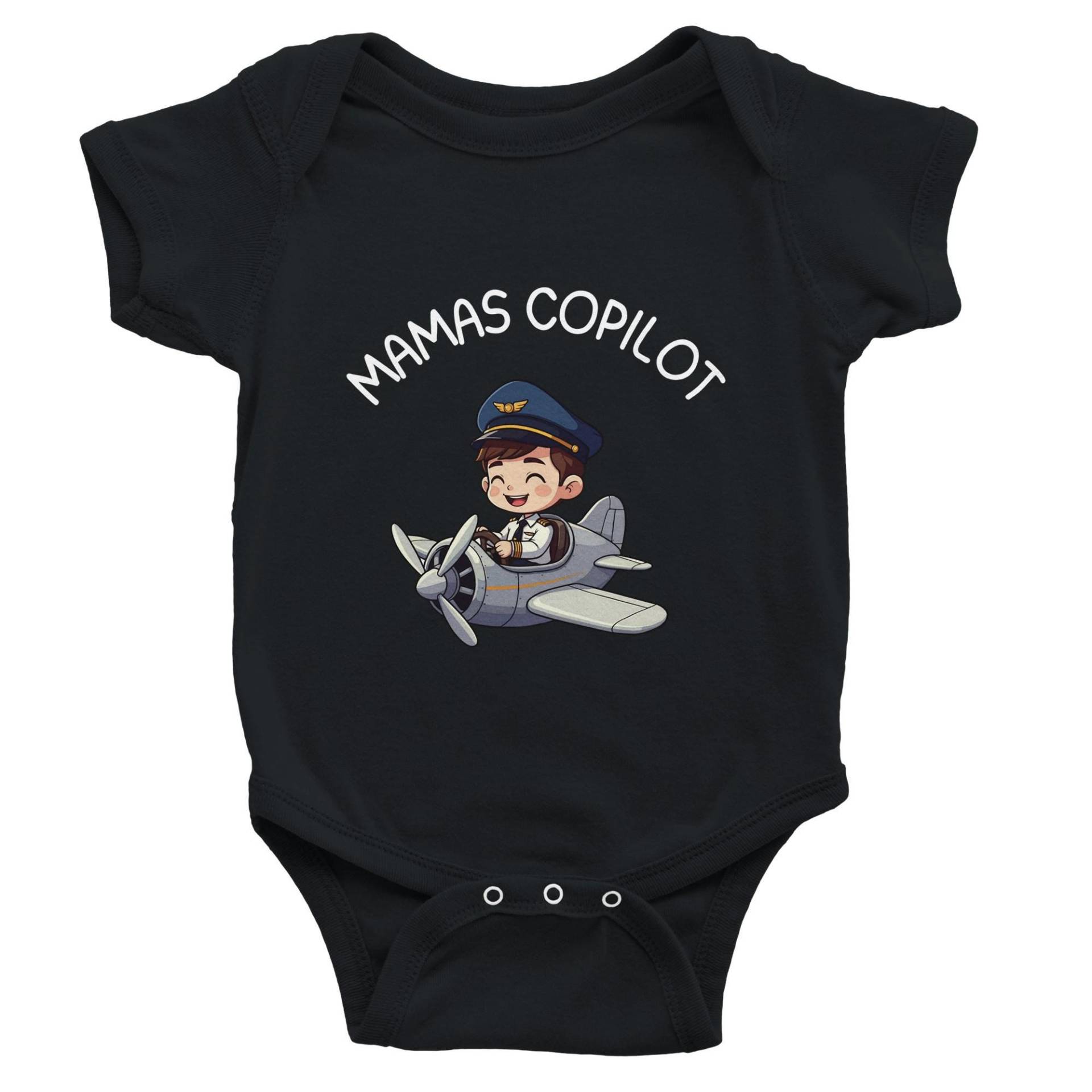 Mamas Copilot - Kurzärmeliger Baby-strampler Für Jungs | 100% Baumwolle Perfektes Geschenk Kleine Reisende von AhoiRed
