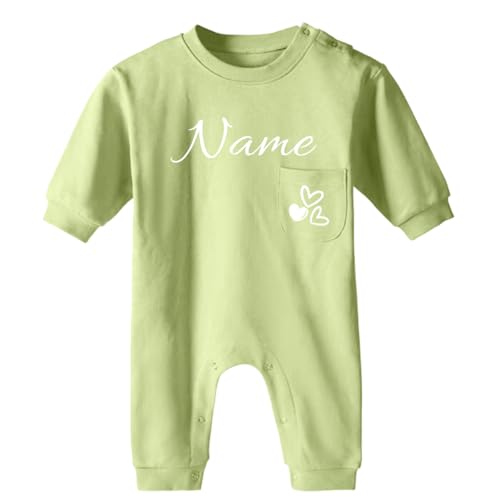Ahoiikids Personalisierter Baby Strampler mit Namen – Weicher Strampler für Neugeborene & Kleinkinder von Ahoiikids