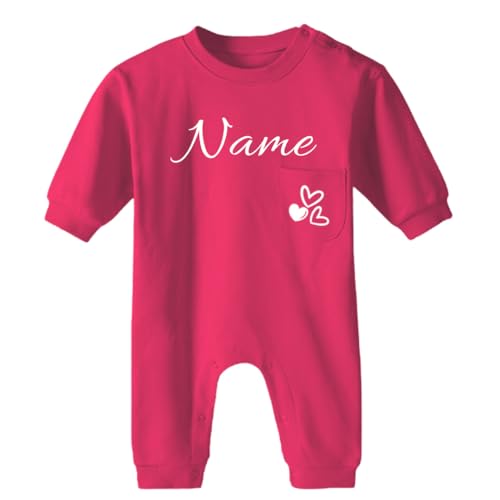 Ahoiikids Personalisierter Baby Strampler mit Namen – Weicher Strampler für Neugeborene & Kleinkinder von Ahoiikids