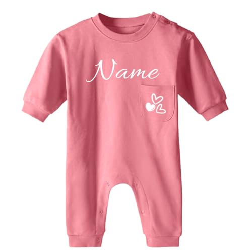Ahoiikids Personalisierter Baby Strampler mit Namen – Weicher Strampler für Neugeborene & Kleinkinder von Ahoiikids