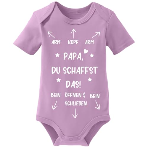 Lustiger Baby Body für Väter – Unisex Kurzarm & Langarm Strampler mit Anleitung – Größe 0-12 Monate von Ahoiikids