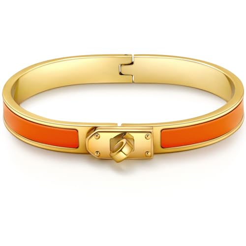 Armband Damen Gold Armreif Gold Armbänder Dupe Gold Armband Gold Wasserfester Schmuck Goldenes 17CM Edelstahl Armband Damen Armbänder Damen Armband Geschenk Valentinstag für Sie Gold Orange Armband Armband Damen Gold Armreif Gold Armbänder Dupe Gold Armband Gold Wasserfester Schmuck Goldenes 17CM Edelstahl Armband Damen Armbänder Damen Armband Geschenk Valentinstag für Sie Gold Orange Armband von Ahokei