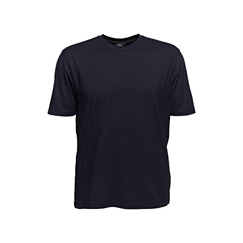 Ahorn Sportswear Basic Shirt mit Rundhalsausschnitt für Männer blau bis Übergröße 10XL, Größe:XXL von Ahorn Sportswear