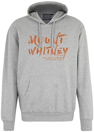 Ahorn Sportswear Übergrößen Kapuzen-Sweatshirt Mount Whitney orange Graumeliert 10XL von Ahorn Sportswear