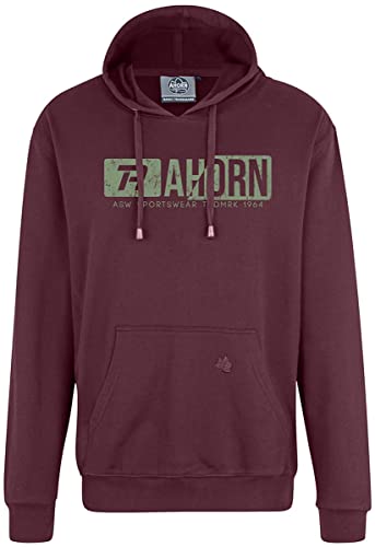 Ahorn Sportswear Übergrößen Kapuzen-Sweatshirt Trademark pastellgrün Maroon Red 5XL von Ahorn Sportswear
