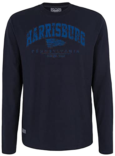 Ahorn Sportswear Übergrößen Longshirt Harrisburg Blau Navy 7XL von Ahorn Sportswear