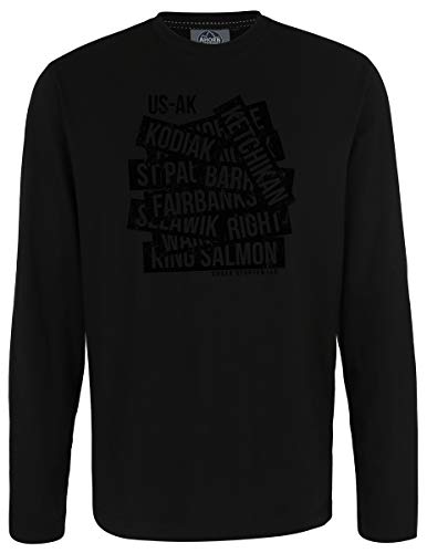 AHORN SPORTSWEAR Übergrößen Longshirt Kodiak schwarz Schwarz 7XL von AHORN SPORTSWEAR