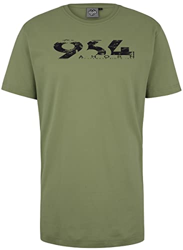 AHORN SPORTSWEAR Übergrößen T-Shirt 964 Ahorn schwarz Moss Green 5XL von AHORN SPORTSWEAR