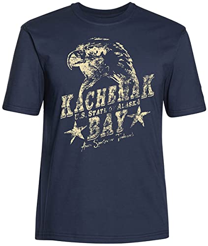 AHORN SPORTSWEAR Übergrößen T-Shirt Eagle beige Dark Blue 5XL von AHORN SPORTSWEAR