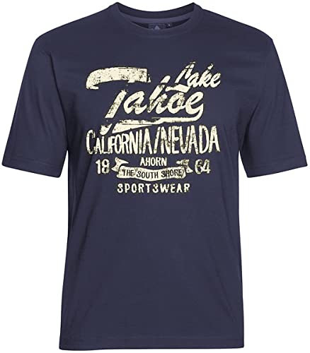 AHORN SPORTSWEAR Übergrößen T-Shirt Lake Tahoe beige Dark Blue 3XL von AHORN SPORTSWEAR