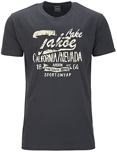 AHORN SPORTSWEAR Übergrößen T-Shirt Lake Tahoe beige Iron Grey 3XL von AHORN SPORTSWEAR