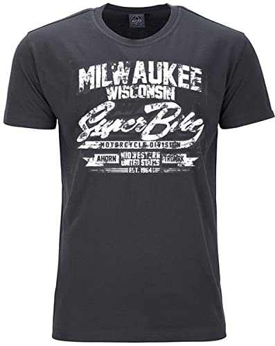 Ahorn Sportswear Übergrößen T-Shirt Milwaukee weiß Iron Grey 10XL von Ahorn Sportswear