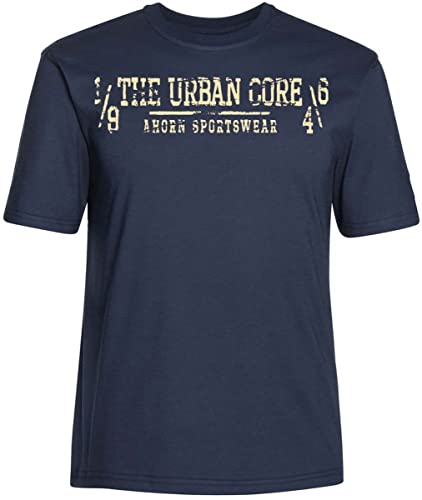 AHORN SPORTSWEAR Übergrößen T-Shirt The Urban Core beige Dark Blue 9XL von AHORN SPORTSWEAR