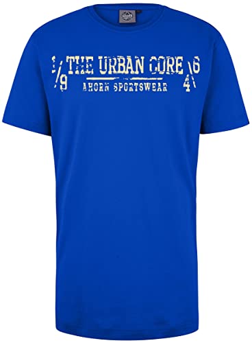 AHORN SPORTSWEAR Übergrößen T-Shirt The Urban Core beige Royalblau 3XL von AHORN SPORTSWEAR