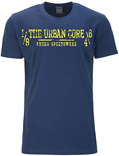 AHORN SPORTSWEAR Übergrößen T-Shirt The Urban Core gelb Alpine Blue 3XL von AHORN SPORTSWEAR