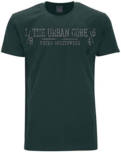 AHORN SPORTSWEAR Übergrößen T-Shirt The Urban Core grau Bottle Green 4XL von AHORN SPORTSWEAR