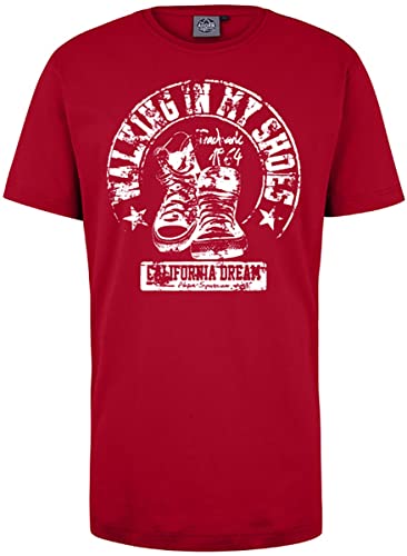 AHORN SPORTSWEAR Übergrößen T-Shirt Walking weiß Cayenne Red 8XL von AHORN SPORTSWEAR