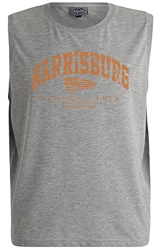 Ahorn Sportswear Übergrößen Tanktop Harrisburg Orange Grey Melange 6XL von Ahorn Sportswear