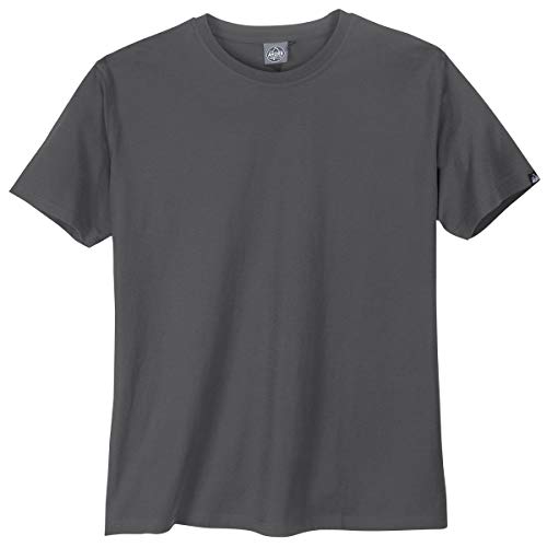 Ahorn Sportswear Basic T-Shirt Übergröße dunkelgrau, Größe:4XL von Ahorn