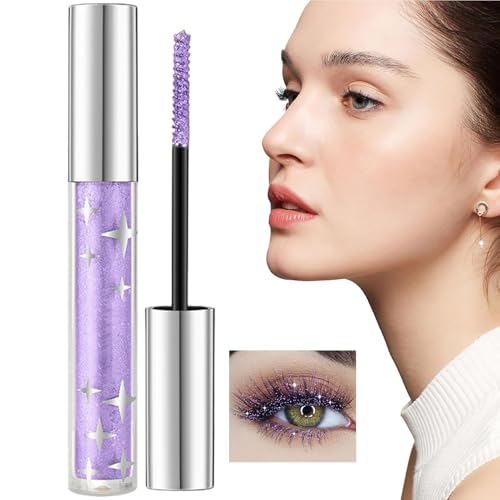 1piece Glitter Mascara | Glitzer Wimperntusche | Glitter Diamond Mascara | Glitter Schimmer Farbige Wimperntusche | Glitter Colored Mascara | Langlebige Wasserdichte | 3 Farben von Ahuuen