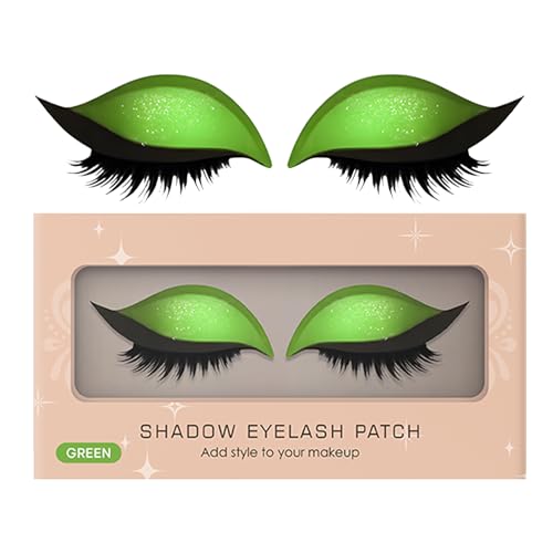 Ahuuen Faule Lidschatten Wimpern,Wiederverwendbare Falsche Wimpernschatten Pads | Wasserfeste Lang Anhaltende Wimpern Für Frauen Party Hochzeit Reise Festival Halloween Cosplay von Ahuuen