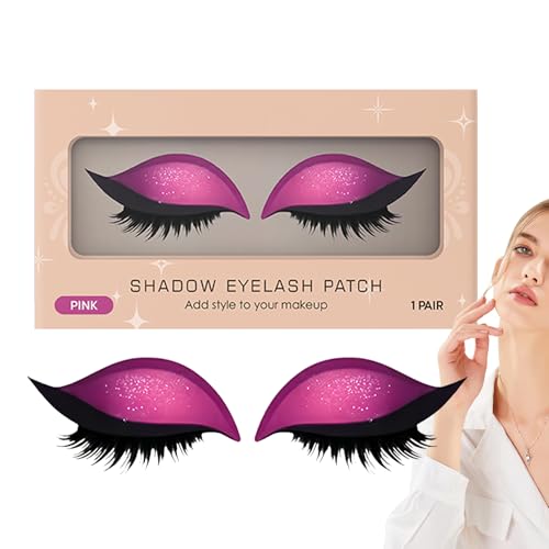 Ahuuen Faule Lidschatten Wimpern - Wiederverwendbare Augen Make Up Sticker | Wasserfeste Lang Anhaltende Wimpern Für Frauen Party Hochzeit Reise Festival Halloween Cosplay Nachtleben von Ahuuen