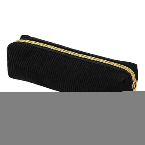 Ahuuen Großraum Stiftetui - Federmäppchen für die Schule - Großes Fassungsvermögen Cordstoff Einfarbige Tasche für Schreibwaren Marker Radiergummis Stifte Lineal Notizblock von Ahuuen