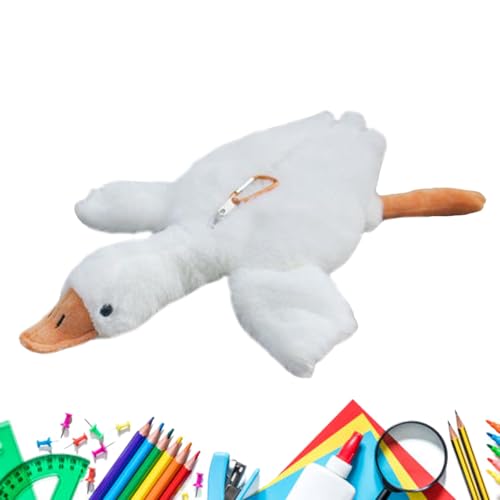 Ahuuen Süße Federmappe - Tierdesign Stiftetasche Reißverschlussbeutel - Schreibwaren Plüsch Aufbewahrungstasche Geschenkidee für Kinder Jugendliche Schule Uni Studenten von Ahuuen