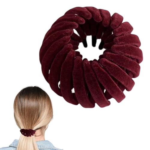Zauberer Haarclip | Vögel Nest Hair Clip | Samtvögel Nest Haarnadel | Erweiterbarer Pferdeschwanzhalter | Accessoires Styling für Frauen Mädchen | Für dünne, dicke, feine, lockige Haare | 7 Farben von Ahuuen