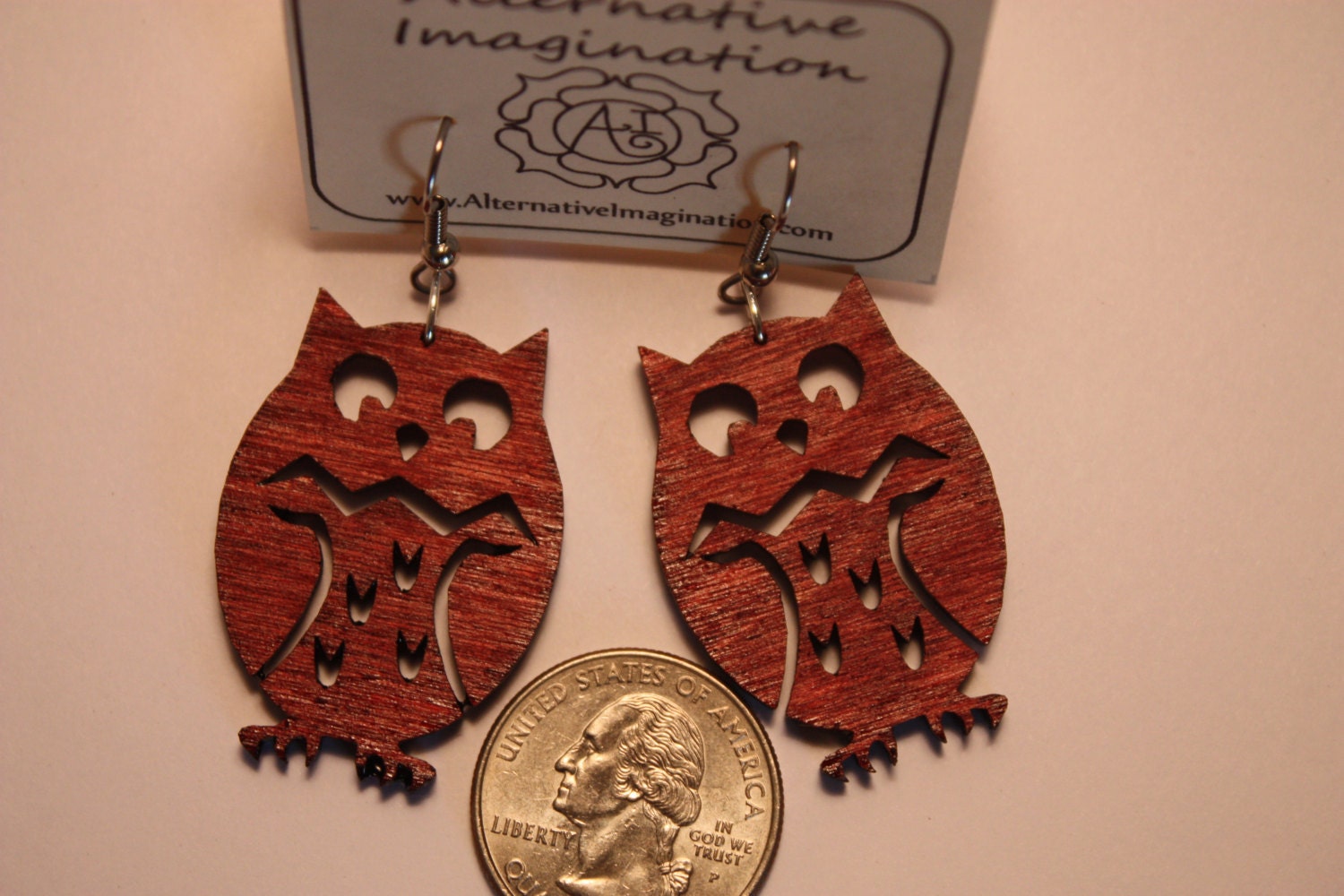 Holz Ohrringe - Laser Cut Liebenswert Owl Holz Ohrringe - Laser Cut Liebenswert Owl von AiLaserDesign