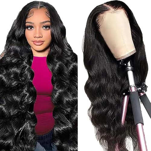 AiPliantfis Human Hair Wig Body Wave Wig Lace Front Wig 13x6 Echthaar Perücke Blond Perücke Lace Closure Wig Lace Front Perücke 100% Unprocessed Virgin Remy Hair Glueless Wig for Woman 34 Inch von AiPliantfis