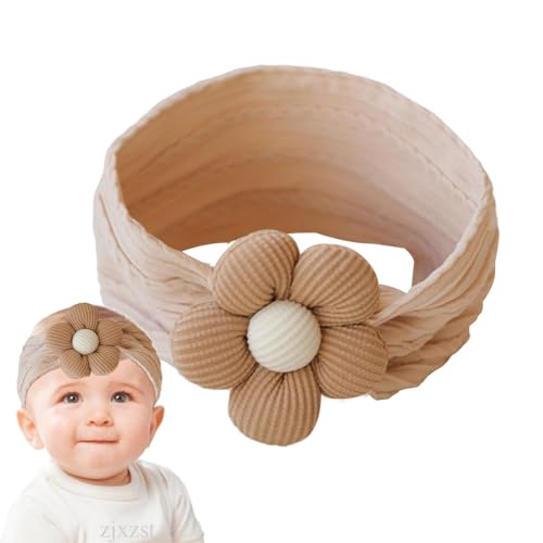 Aibyks Baby-Stirnbänder,Stirnbänder für Babys - Kopfwickel Baby Stirnband,Niedliche dehnbare Kopfbedeckungen, Stirnbänder für Neugeborene mit Blumen, Stirnbänder für neugeborene Kleinkinder von Aibyks