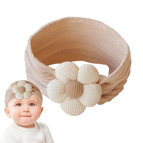 Aibyks Stirnbänder für Babys,Baby-Stirnbänder | Baby Stirnband Weiche Haarbänder,Breite, dehnbare Kopfbedeckungen, niedliche Stirnbänder für Neugeborene, Haarschmuck für neugeborene Kleinkinder von Aibyks