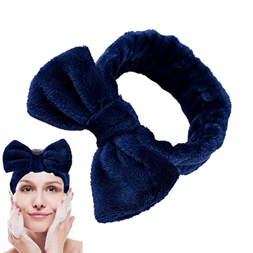 Bogen Stirnbänder Spa | Extrem weiche Bowtie-Stirnbänder | Gesichtswasch-Stirnbänder, bequem zu waschen, Make-up, Dusche, Gesichtspflege, Spa, dickes Haarband für Mädchen Aibyks von Aibyks