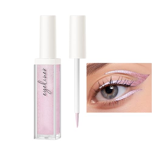 Eyeliner-Stift,Flüssiger Glitzer-Eyeliner bunt | Color Pearl Wasserdichter Eyeliner, bunte, schnell trocknende Lidschatten-Schimmer-Kosmetik für Frauen-Mädchen-Augen-Make-up Aibyks von Aibyks