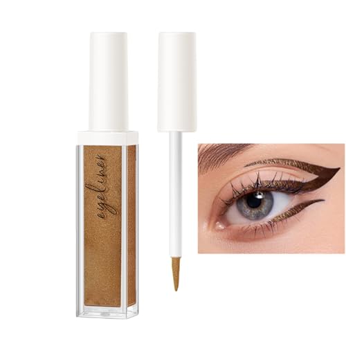 Farbiger Eyeliner | Glänzender glitzernder Eyeliner flüssig | Color Pearl Wasserdichter Eyeliner, bunte, schnell trocknende Lidschatten-Schimmer-Kosmetik für Frauen-Mädchen-Augen-Make-up Aibyks von Aibyks