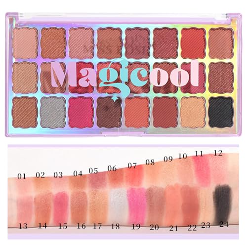 Halloween-Make-up-Palette - Lidschattenpalette 24 Farben Halloween Make-up - Langlebige Make-up-Palette, schimmernde Lidschatten-Palette, hochpigmentiertes Augen-Make-up Aibyks von Aibyks