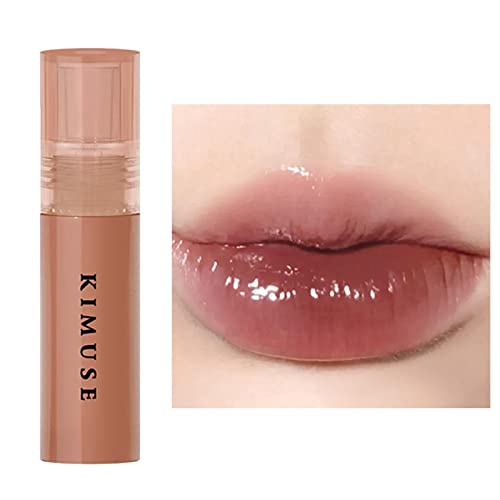 Mirror Lip Gloss – Feuchtigkeitsspendender, Getönter Lipgloss | 4 Ml Langlebige Und Antihaftbeschichtete Flüssige Lippenstifte Im Becherspiegel | Crystal Plumping Moisturizing Lip Stain Für Frauen von Aibyks