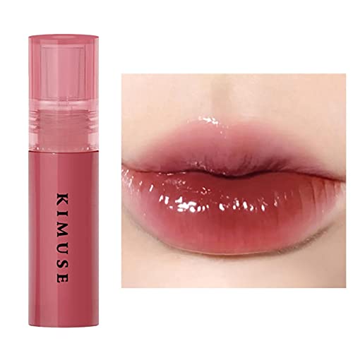 Mirror Lip Gloss – Feuchtigkeitsspendender, Getönter Lipgloss | 4 Ml Langlebige Und Antihaftbeschichtete Flüssige Lippenstifte Im Becherspiegel | Crystal Plumping Moisturizing Lip Stain Für Frauen von Aibyks