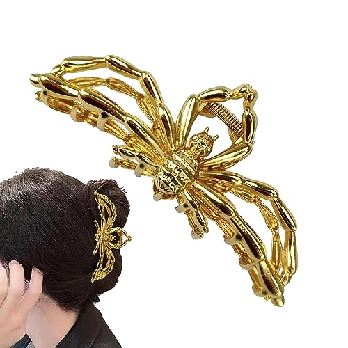 Spinnen-Haarklammern – Spinnen-Haarklammern Mit Großem Griff Für Dickes Haar | Rutschfeste Big Spider Haarspangen Haarklammer Für Frauen Mädchen | Halloween-Haarstyling-Zubehör Für Dickes Haar von Aibyks