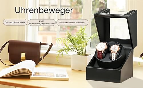 Aicharynic Automatischer Uhrenbeweger: Uhrendreher Automatikuhren, Automatik Uhrenbeweger, Watch Winder für Automatikuhren, für Armbanduhr und Handgelenk, UhrenbeWeger für Herren und Damen von Aicharynic