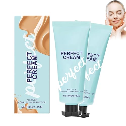 All-Over Complexion Perfector, CC Cream Hydrating Full Coverage Concealer, Long-Lasting Cream Foundation, Waterproof Transfer-Resistant Skin Tint. (2pcs, 14cm) von Aicoyiu