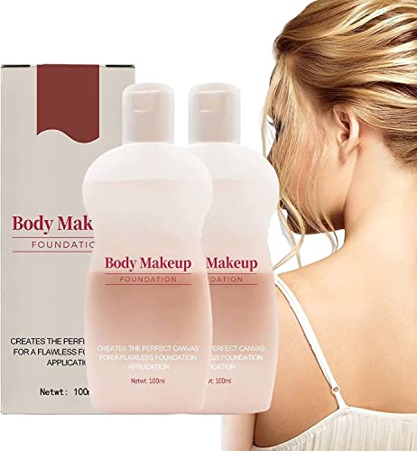 Body Makeup Full Coverage Foundation, Waterproof Body Foundation Makeup for Swimming, Leg And Body Makeup Foundation For All Skin Types, 100ml (2pcs, 10cm) von Aicoyiu