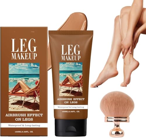 De Paris Leg Makeup, Miracle De Paris Body Coverage Perfector, Waterproof All Over Complexion Perfector With Extra Large Body Makeup Brush, Long Lasting Wear, Skin-Nourishing. (03#) von Aicoyiu