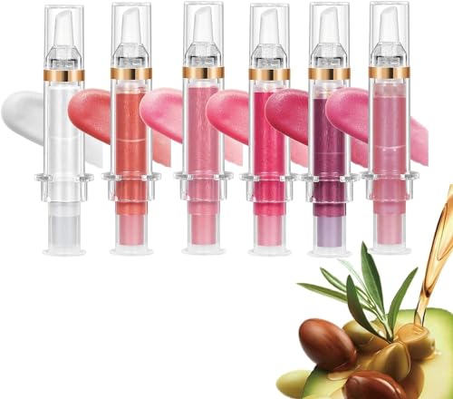 Extreme Lip Plumper, 2024 New Lip Plumper Gloss, Say Bye to Frequent Touch-ups, Ultra-Hydrating Lip Plumping Booster with Chili Extract for Pouty Lips for Women Girls (6pcs) von Aicoyiu