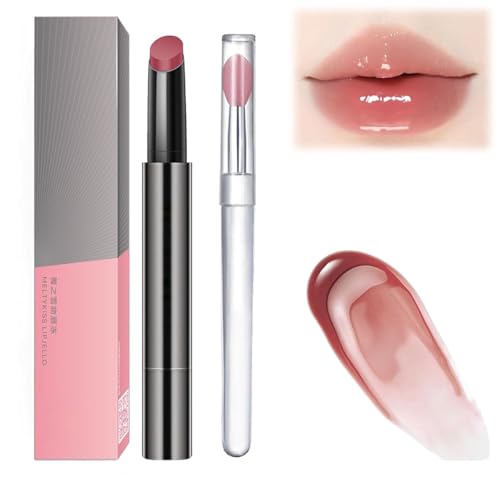 Jelly Gloss Lipstick, Moisturizing Lip Jelly, Long Lasting Moisturizing Tinted Lip Balm Lipstick Lipgloss (MJ05) von Aicoyiu