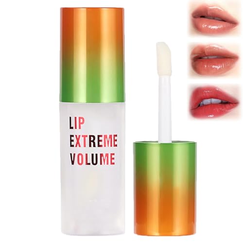Luxurabalm Lip Extreme Volume, Luxura Balm Extreme Lip Plumper, Dual Formula Plumping Lip Gloss With Ginger & Mint, Nourishing Lip Serum For Fuller Looking Lips. (Transparent) von Aicoyiu