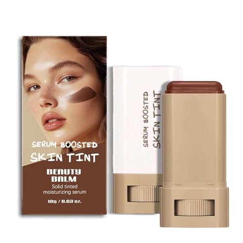 Melambo Skin Tint, Serum Boosted Hydration Beauty Balm, Foundation Stick Beauty Balm Boosted Skin Tint, Solid Tinted Moisturizing Serum Contour Face Stick for Women. (1#) von Aicoyiu